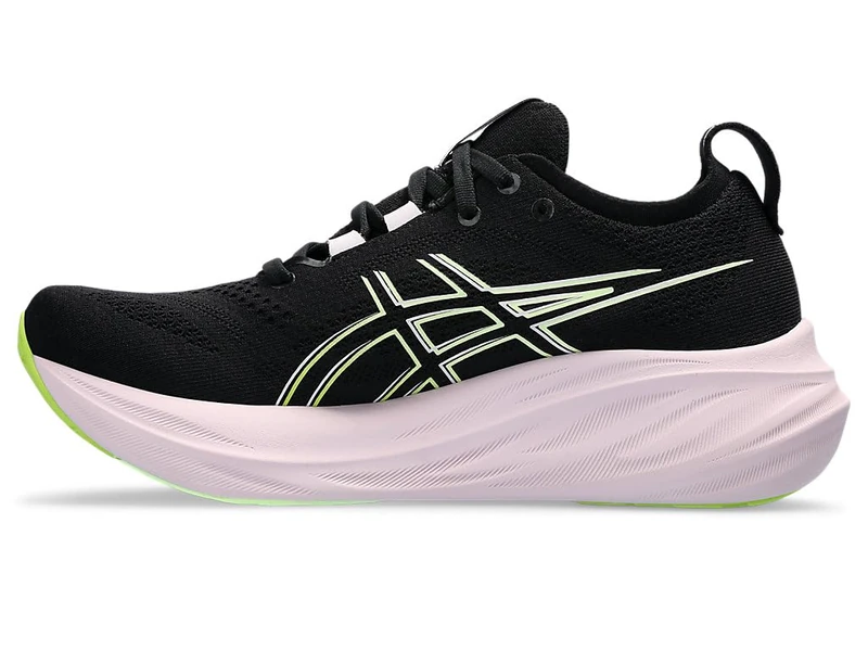 Asics Women's Gel-Nimbus 26 Sneaker, Black, 4 UK