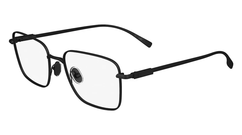 Salvatore Ferragamo SF2231 002 Matte Black Eyewear Man Metallo, Rectangle, 53