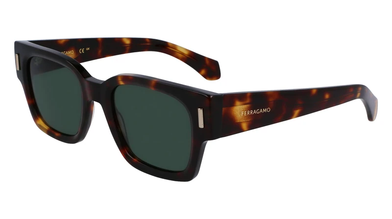 Salvatore Ferragamo SF2010S 242 Dark Tortoise Sunglasses Man Acetato, Square, 52