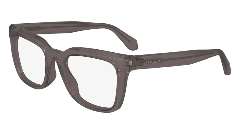 Salvatore Ferragamo SF2990 020 Transparent Grey Eyewear Man Acetato, Rectangle, 52