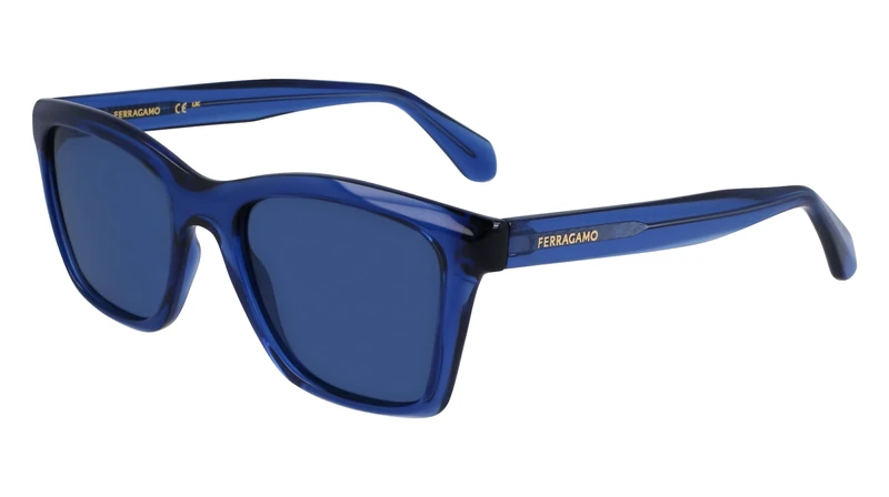 FERRAGAMO SF2001S 432 TRANSPARENT BLUE 54/20/145 UNISEX Sunglasses