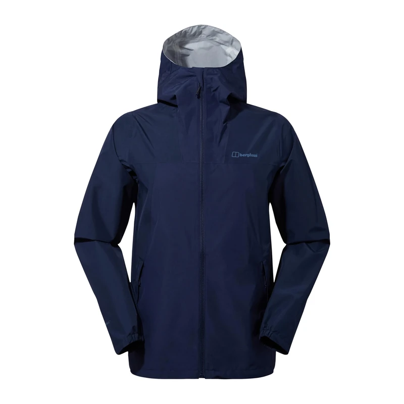 Berghaus Deluge Pro Waterproof Shell Jacket | Adjustable | Durable Coat | Rain Protection Jacket, Dusk/Navy Blazer, S