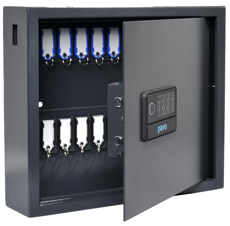 Pavo - Magnettag High Secururity Key Cabinet for 20 keys - Dark grey, 8015641