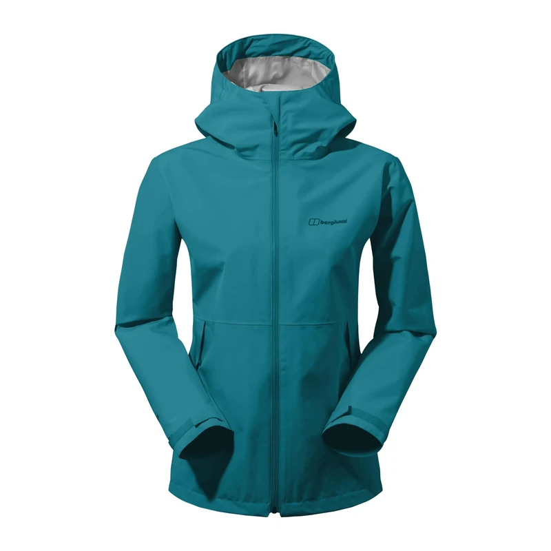 Berghaus Women's Bramblfell Gore-Tex Interactive Jacket | Waterproof | Adjustable, Jungle Jewel