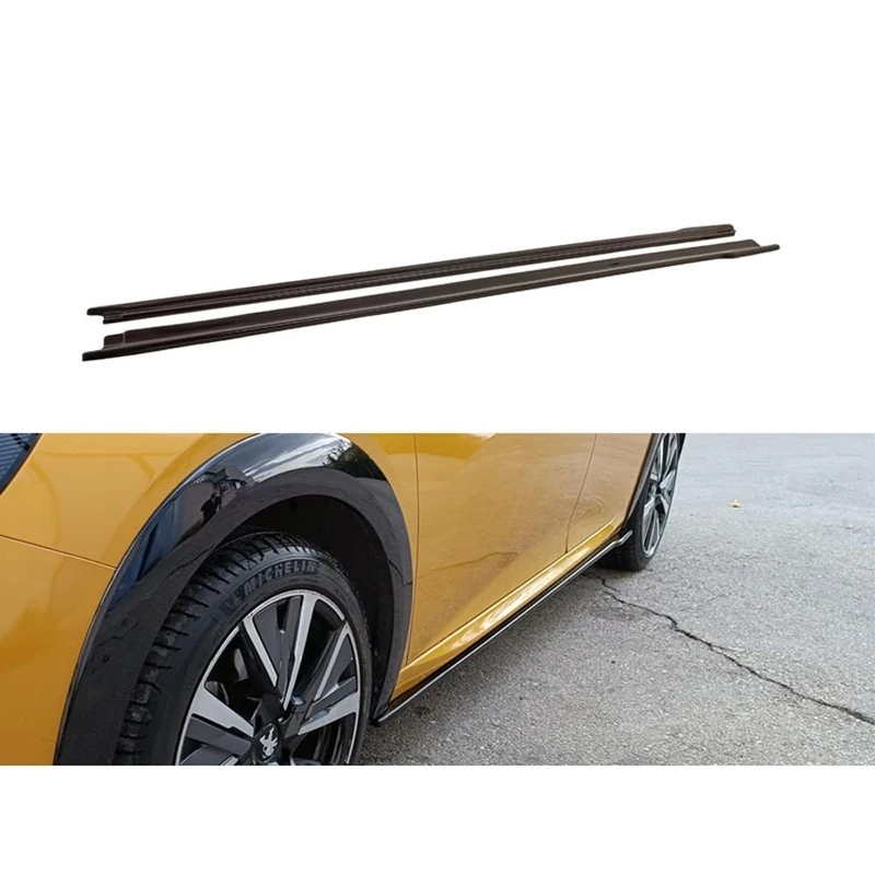 Motordrome Set side skirts V.2 compatible with Peugeot 208 II 2019- (ABS)
