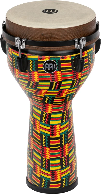 Meinl Percussion Jumbo Djembe Instrument - Medium-Large Hand Drum - With Synthetic Head - Diameter 10 Inches - Plastic, Multicolored (JD10SI)