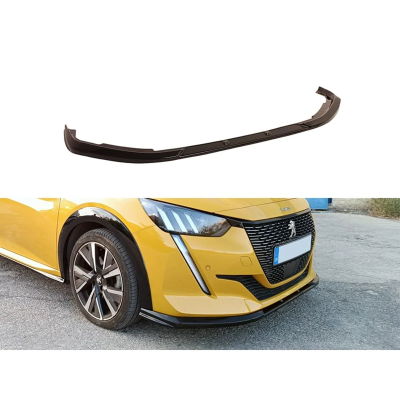 Motordrome Front spoiler V.2 compatible with Peugeot 208 II 2019- (ABS)