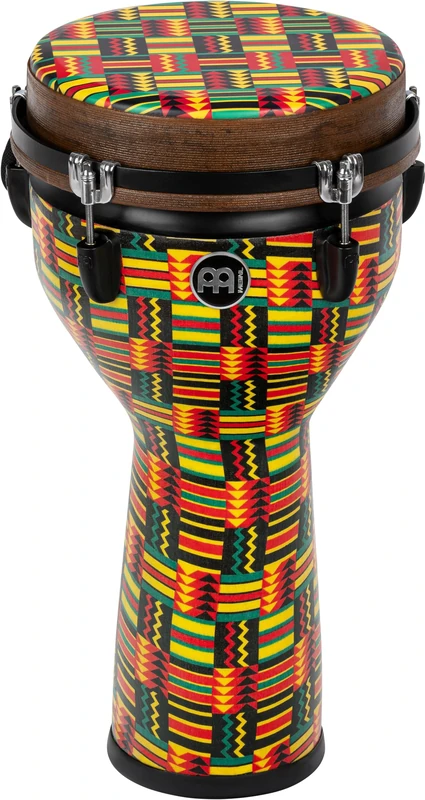 Meinl Percussion Jumbo Djembe Instrument - Medium-Large Hand Drum - With Synthetic Head - Diameter 10 Inches - Plastic, Multicolored (JD10SI-DH)