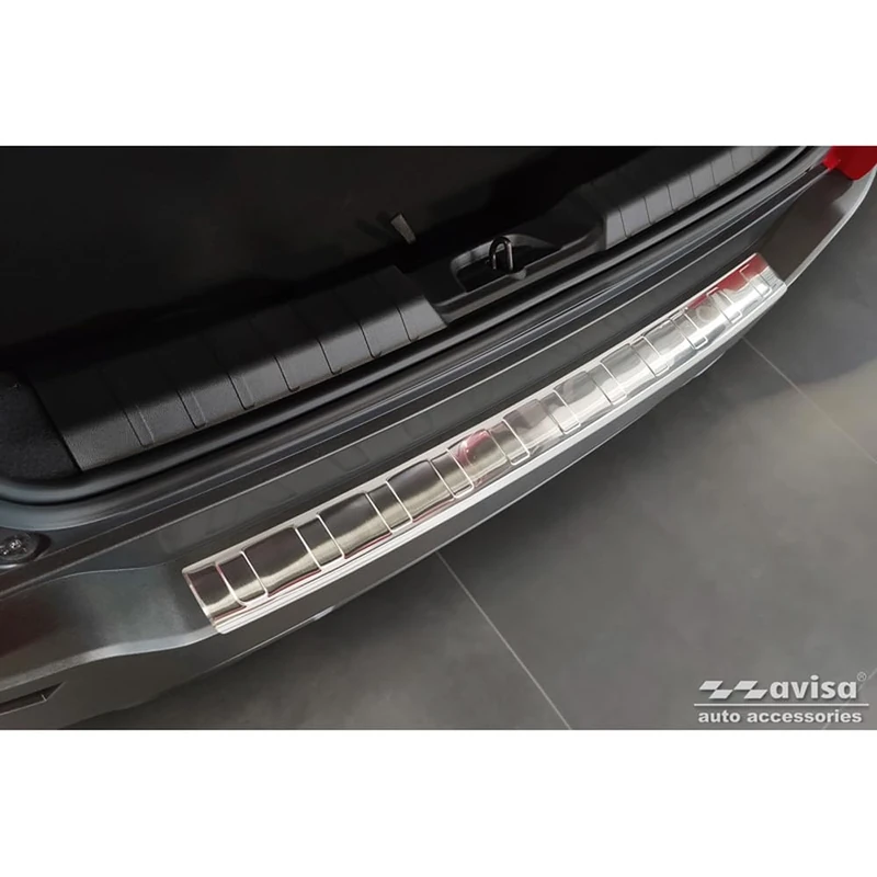Avisa Stainless Steel Rear bumper protector compatible with Jeep Avenger incl. EV 2023- 'Ribs'