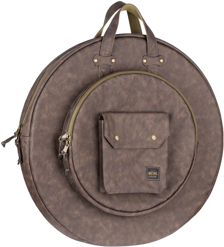 Meinl Cymbals 22" Cymbal Bag — Vintage Hyde — Adjustable Backpack Straps, Heavy-Duty Fabric and Carrying Grip (MVHC22DB) - Image 1