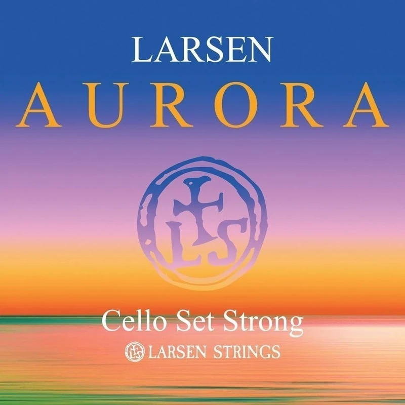 Larsen Aurora Cello 4/4-4 String Set - Strong - Tension 60.6kg/ 133.6lbs
