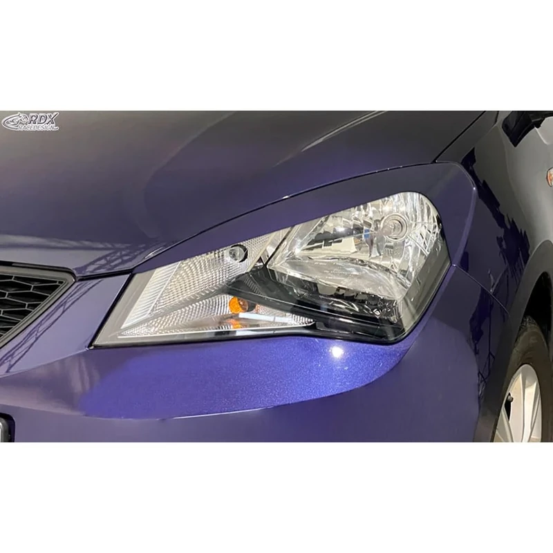 RDX Racedesign Head light spoilers compatible with Seat Mii 2011- (ABS)