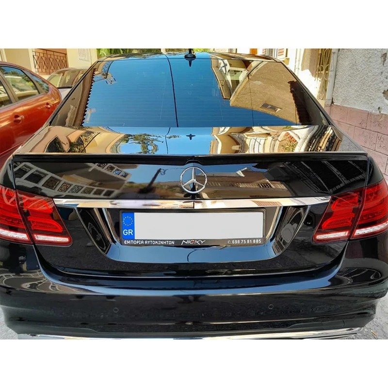Motordrome Trunk spoiler lip compatible with Mercedes E-Class W212 Sedan (PU)