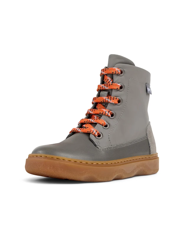 Camper Kiddo K900363, Lace up bootie, Grau 003,