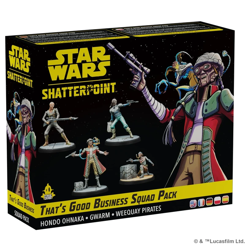 Atomic Mass Games | Star Wars: Shatterpoint: That's Good Business (Hondo Ohnaka Squad Pack) | Miniatures Game | Ages 14+ | 2 Players | 90 Minutes Playing Time