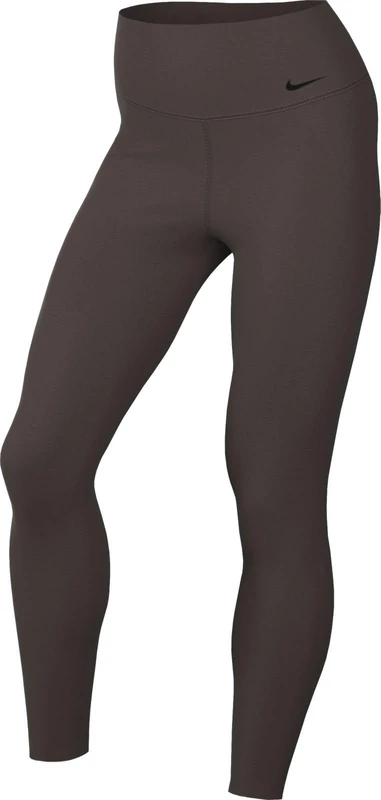 NIKE Women's W NK DF ZENVY HR 7/8 TGHT Leggings, Baroque Brown/Black, L