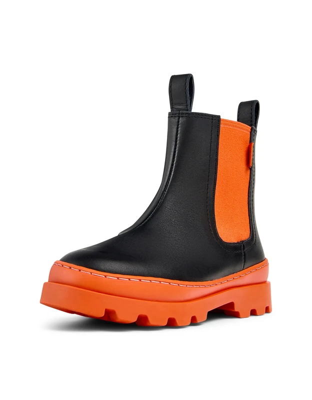 Camper Unisex Kids Brutus K900320 Chelsea Bootie, Black 004, 10 UK Child