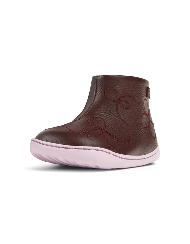 Camper Baby Girls Peu Cami K900205 Zip Booties, Burgundy 005 TWS, 5 UK Child