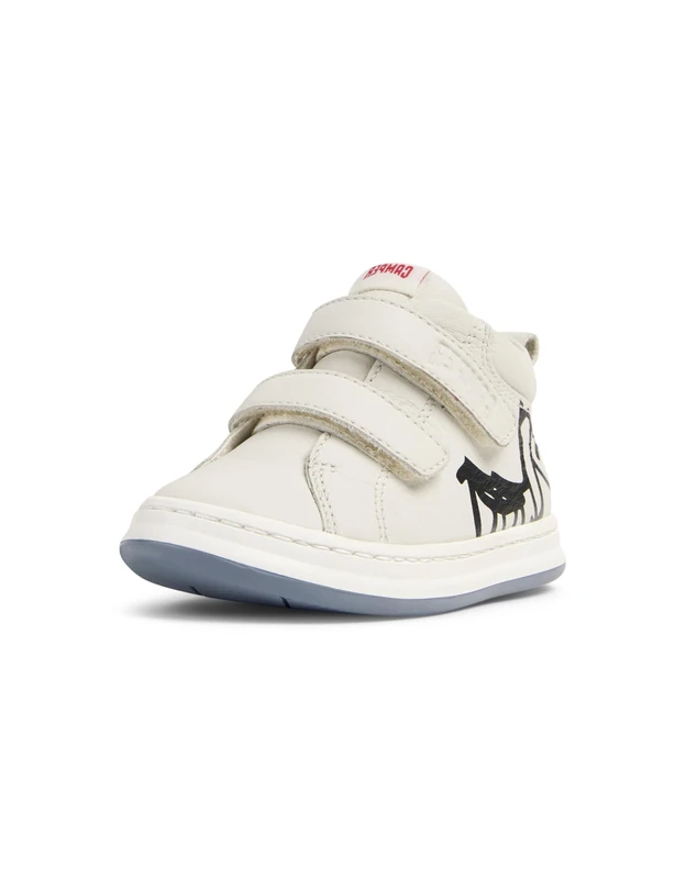 Camper Unisex Baby Runner Four K900337 Sneaker Booties, White Natural 004 TWS, 2 UK Child