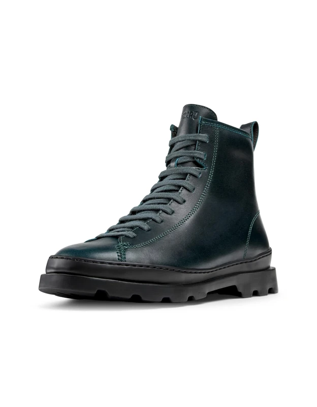 Camper Women's Brutus K400325 Medium lace Boot, Dark Green 048, 3 UK