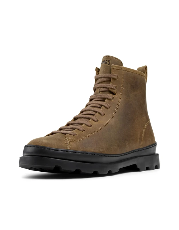 Camper Women's Brutus K400325 lace Boot, Medium Brown 051, 5 UK