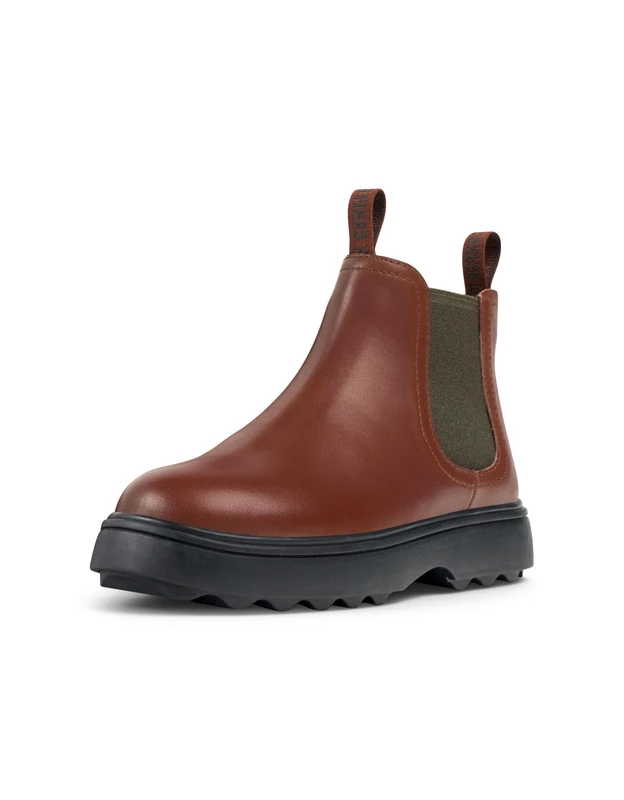 Camper Unisex Kids Norte K900149 Chelsea Bootie, Medium Red 022, 2 UK - Image 1