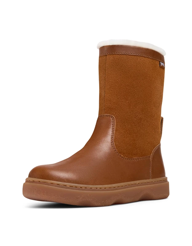 Camper Kiddo K900332, Medium Zip/Medium Elastic, Braun 003,