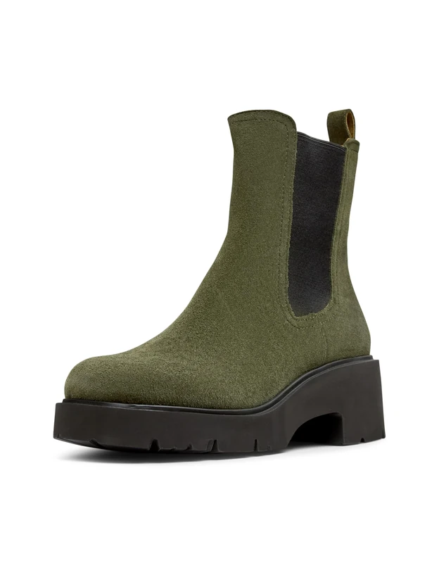 Camper Women's Milah K400575Chelsea Bootie, Dark Green 014, 8 UK