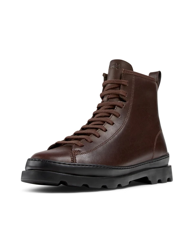 Camper Women's Brutus K400325Medium Lace Boot, Dark Brown 056, 7 UK