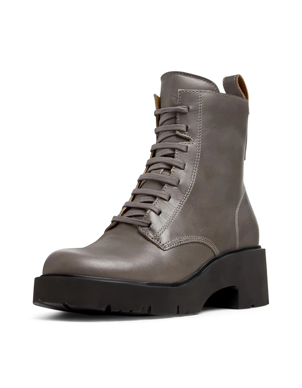 Camper Women's Milah Ankle Boots, Medium Grey 010, 4 UK
