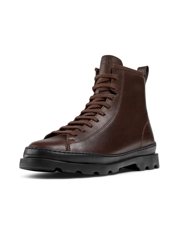 Camper Women's Brutus K400325 Medium Lace Boot, Dark Brown 056, 2 UK