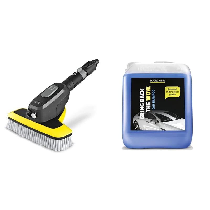 Kärcher WB 7 Plus 3-in-1 Corded Electric Wash Brush, 3 Functions & 5 L Canister Pressure Washer Detergent, Car Shampoo - Image 1