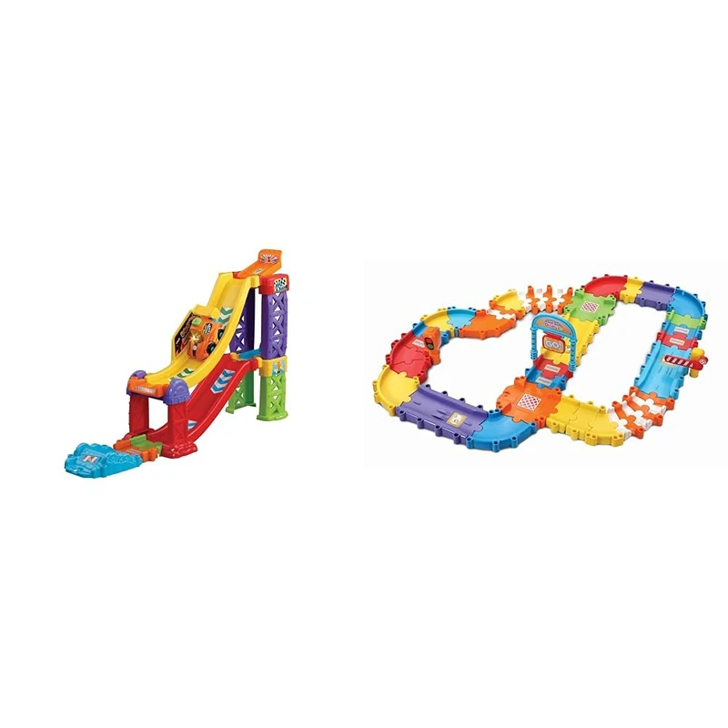 VTech Toot-Toot Drivers 3-in-1 Raceway, Toy Car Racing Track & Drivers Set, First Kids Car Set