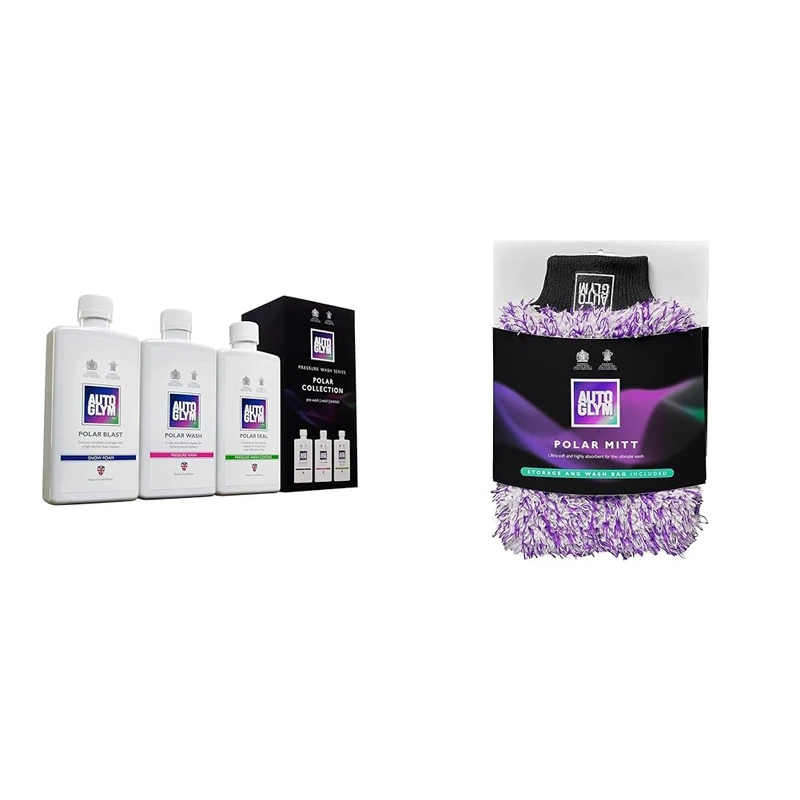 Autoglym Polar Collection, Car Cleaning Kit & Polar Car Wash Mitt