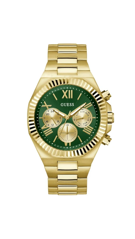 GUESS Equity Men's Stainless Steel Watch - Green Dial