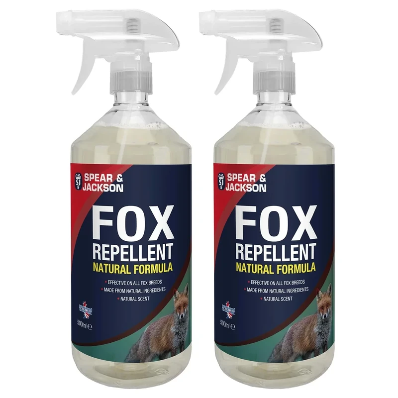 Spear & Jackson Fox Repellent Spray 2 x 500 ml, Garden Protection