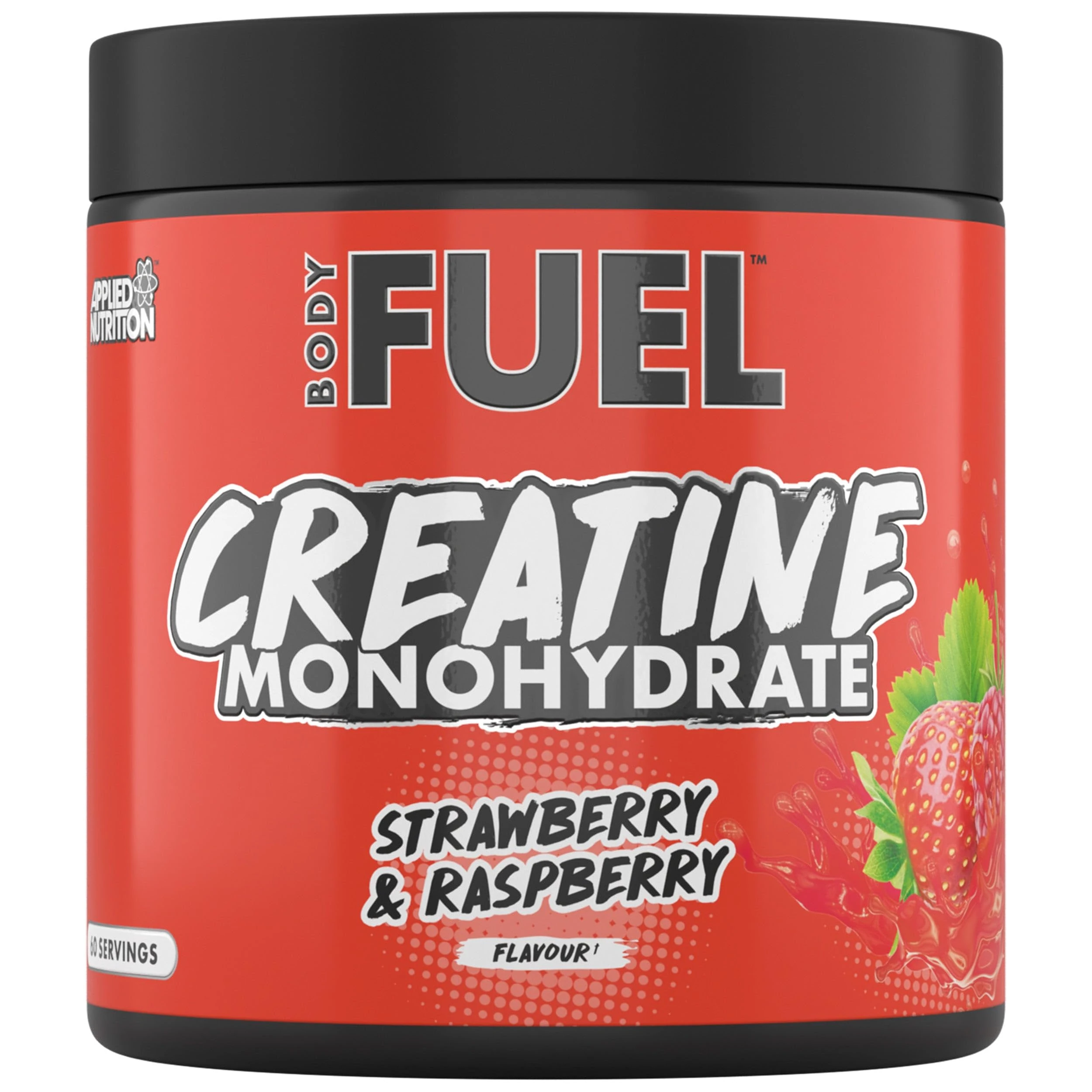 Applied Nutrition BodyFuel Creatine Monohydrate Powder, Increases High-Intensity Physical Performance, Strawberry & Raspberry (300g - 60 Servings)