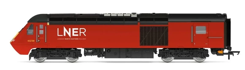 Hornby Diesel Train - R30095 LNER, Class 43 HST Train Pack - Era 11 00 Gauge Locomotives, Engine Models for Adults - 1:76 Scale Model Gift, Red and Yellow