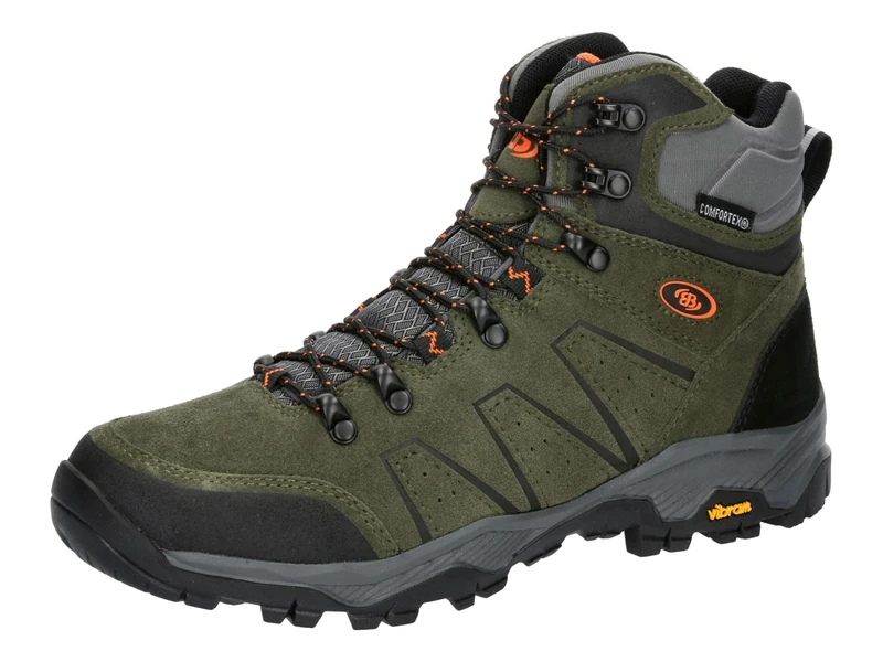 Brütting Men's Mount Princeton Trekking Boots, Olive/Orange, 36 EU, Olive orange, 36 EU