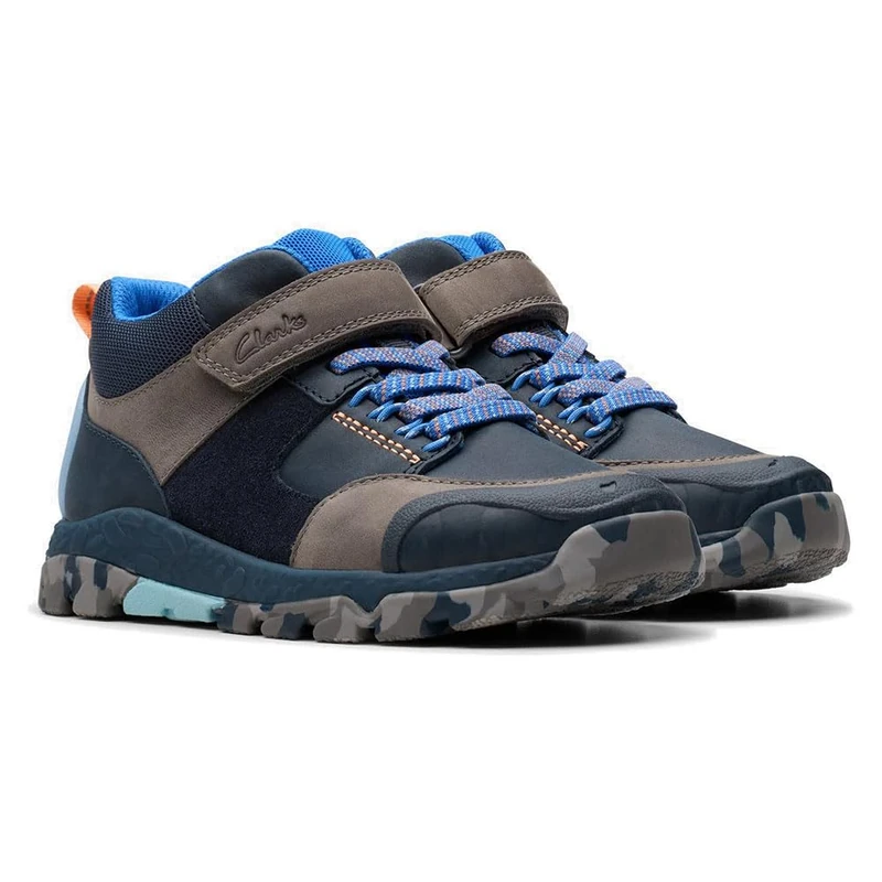 Clarks Boys Steggy2 Glow K Fashion Boot, Navy Combi, 10 UK