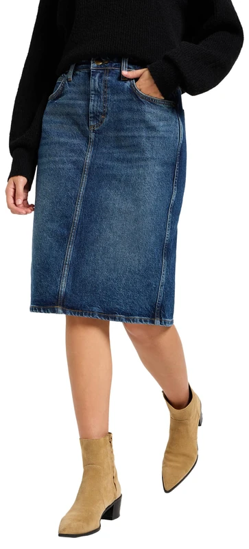 Lee Women's MIDI Skirt Skirt, Dark Glamour,