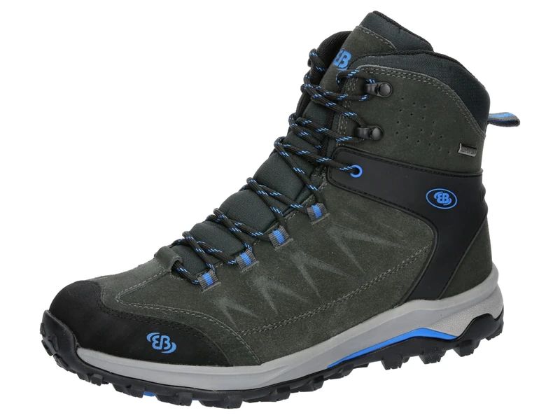 Brütting Men's Mount Chester High Trekking Boots, grey/blue, 8 UK