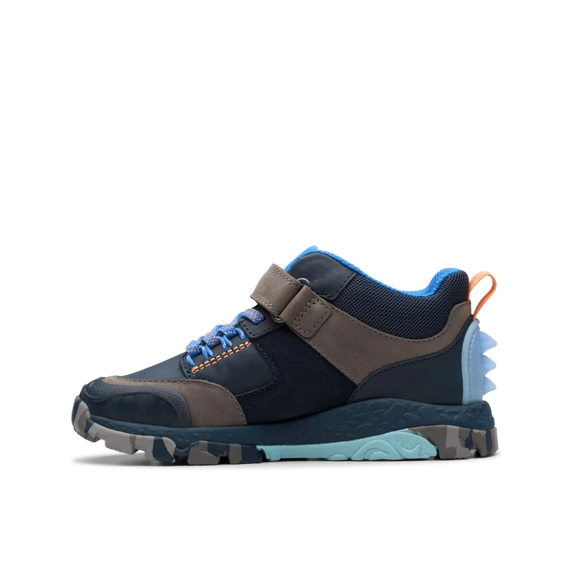 Clarks Boys Steggy2 Glow K Fashion Boot, Navy Combi, 10.5 UK