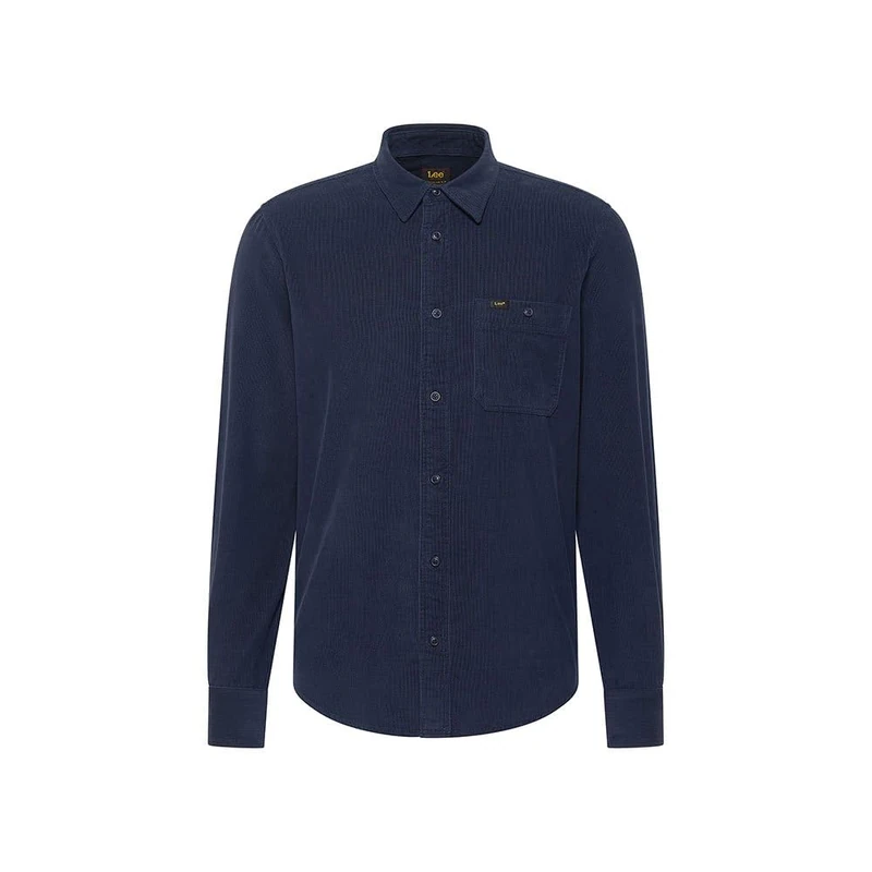 Lee Men's Leesure Shirt, Real Indigo, XL