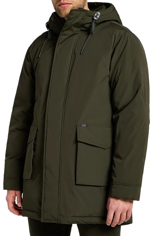 Lee Men's Tactical Parka Jacket, Olive Night, L