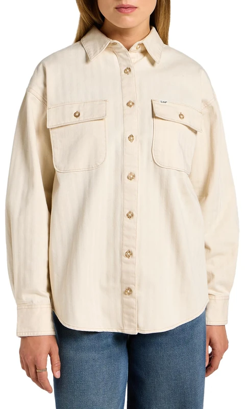 Lee Working West Women's Shirt, Ecru, M