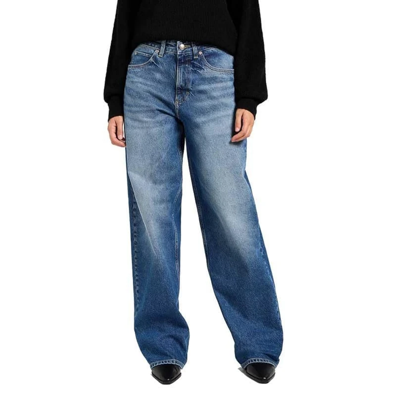 Lee Rider Women's Loose Jeans, Blue Flame, 28W x 31L
