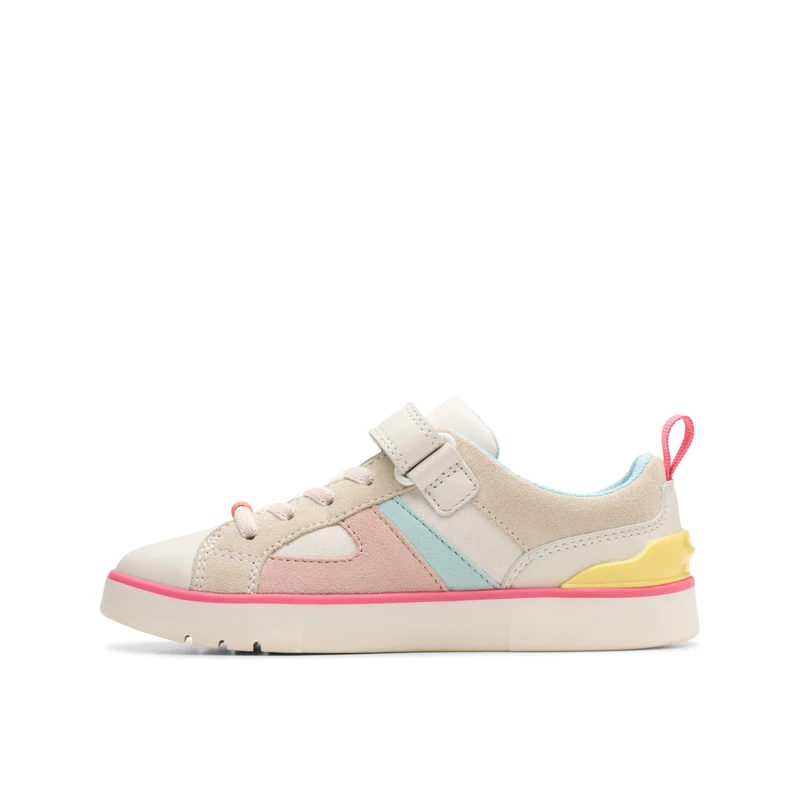 Clarks Oslo Bright K. Childrens White Combi, 12