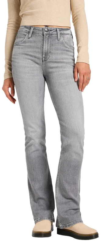 Lee Women's Breese Boot Jeans, Heavy Ice, 25W x 29L