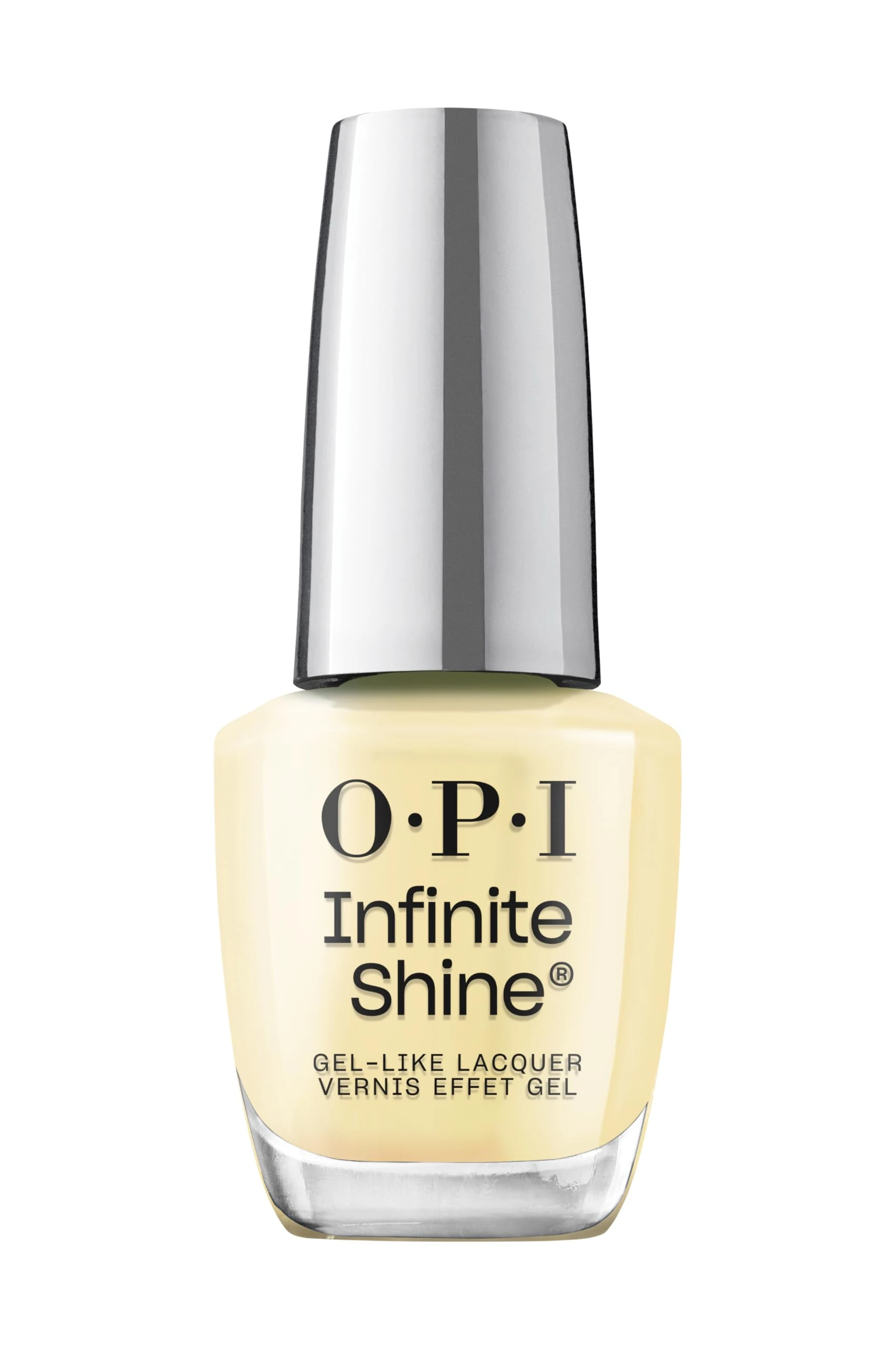 OPI Infinite Shine Nail Polish - This Chic is Bananas - Gel Like & Long Lasting Yellow Crème Nail Polish - with Pre-Cured Gel Technology & OPI Pro-Wide Brush (15ml)